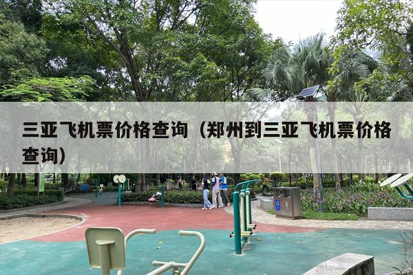 三亚飞机票价格查询（郑州到三亚飞机票价格查询）