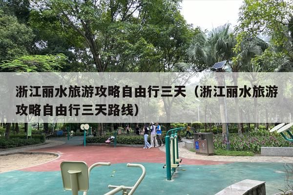 浙江丽水旅游攻略自由行三天（浙江丽水旅游攻略自由行三天路线）