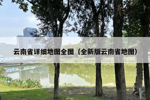 云南省详细地图全图（全新版云南省地图）