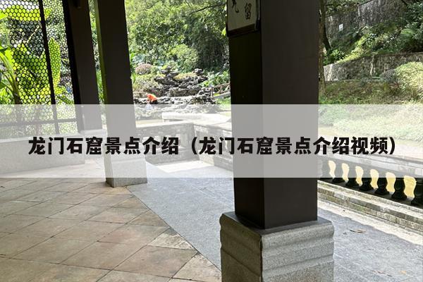 龙门石窟景点介绍（龙门石窟景点介绍视频）