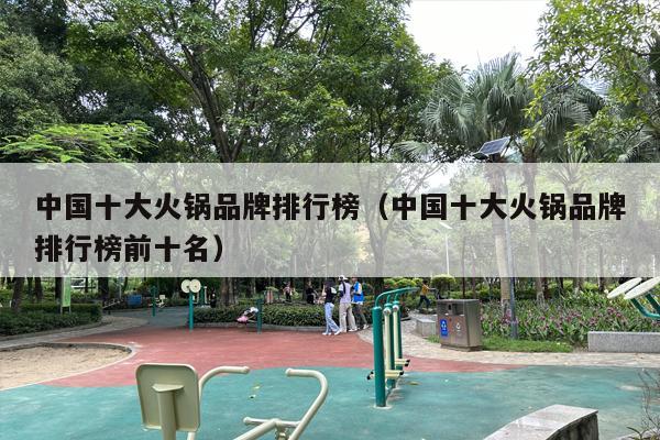 中国十大火锅品牌排行榜（中国十大火锅品牌排行榜前十名）