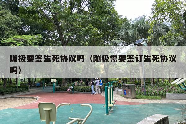 蹦极要签生死协议吗（蹦极需要签订生死协议吗）
