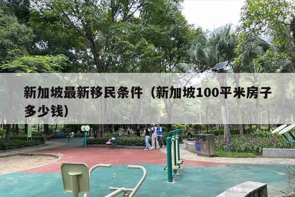 新加坡最新移民条件（新加坡100平米房子多少钱）